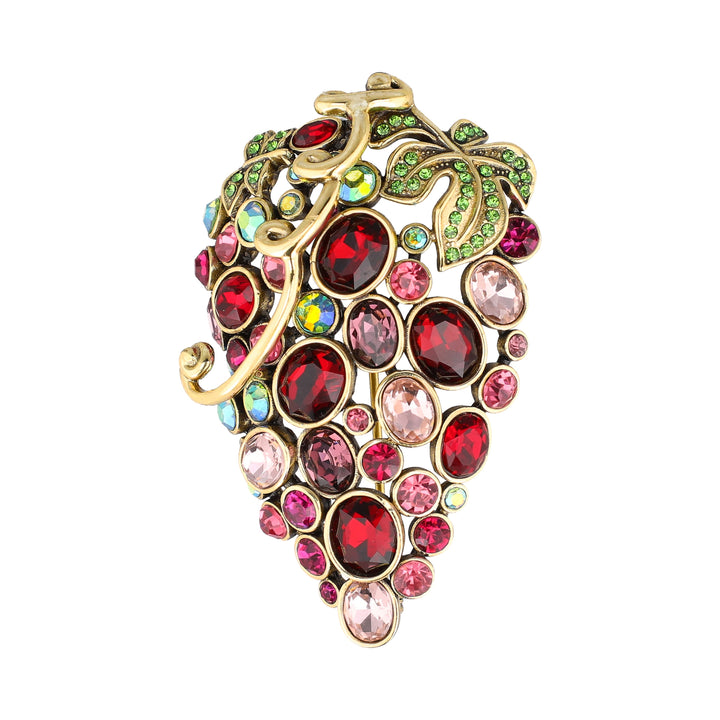 HEIDI DAUS® "Champagne Grapes" Crystal Grapes Brooch