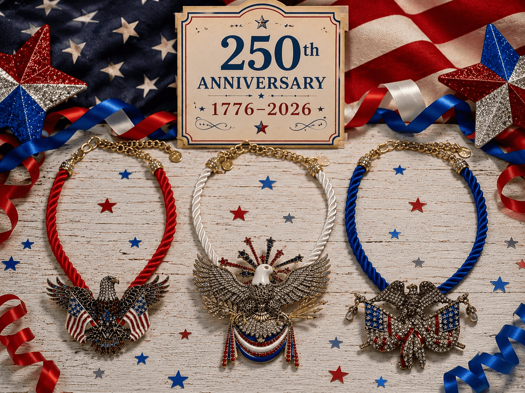 Life, Liberty & The Pursuit of Patriotic brooch | Heidi Daus