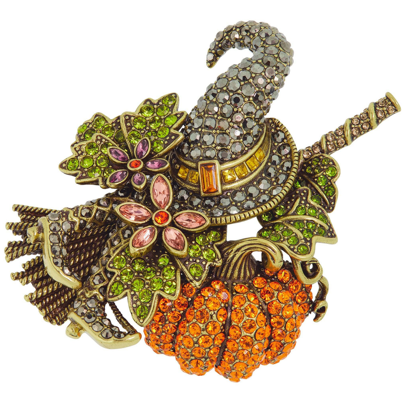 HEIDI DAUS ®"All In A Day's Work" Crystal Halloween Pin