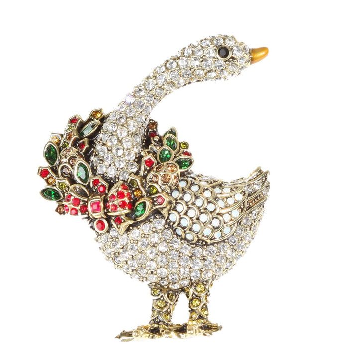 Heidi Daus® "What's Good for the Goose" Crystal Brooch — view 1