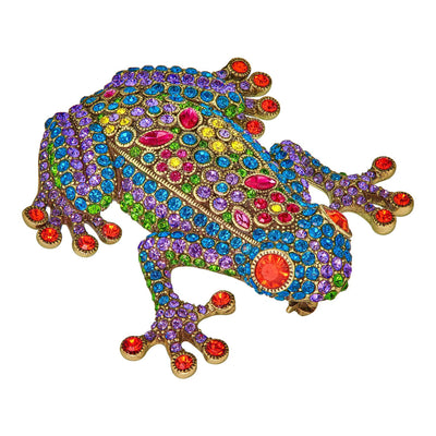 HEIDI DAUS®"Kiss Me" Crystal Frog Pin