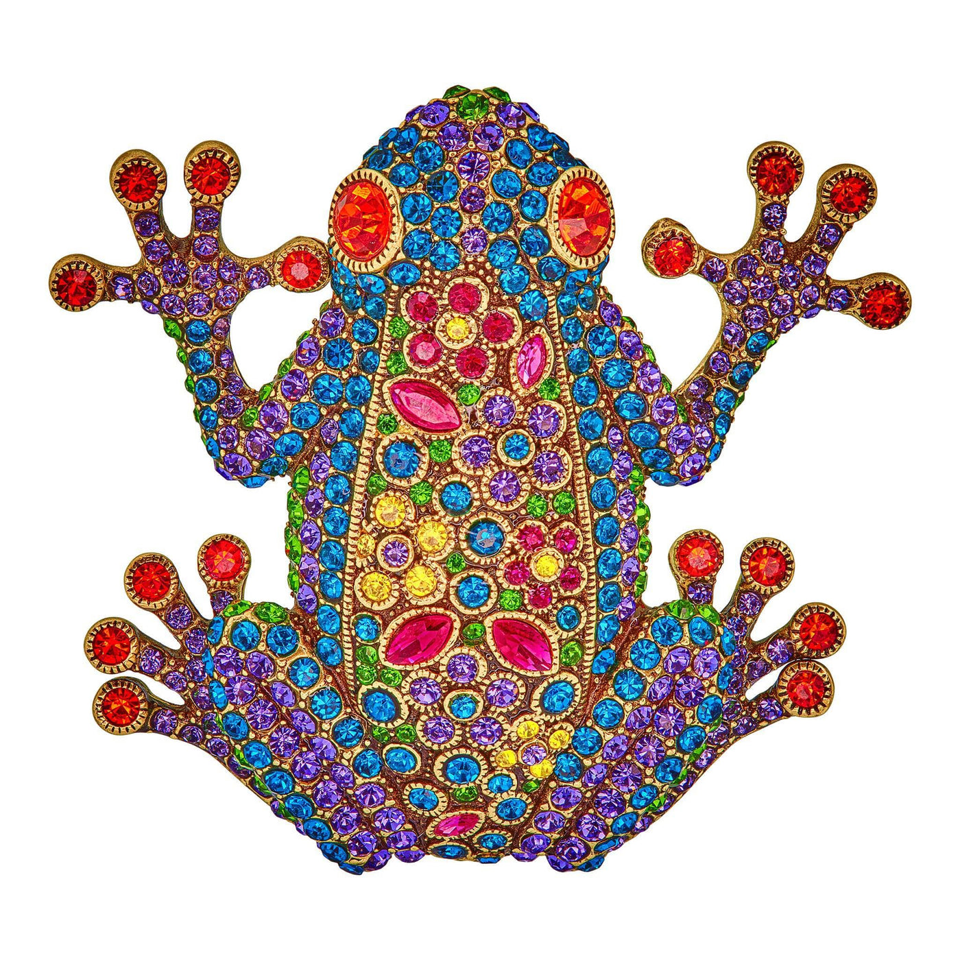 HEIDI DAUS®"Kiss Me" Crystal Frog Pin