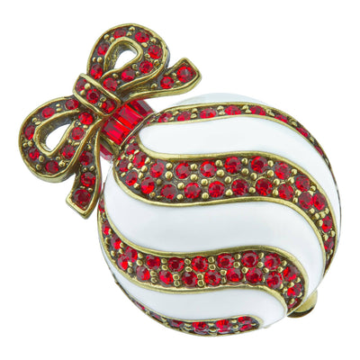 Heidi Daus® "Sweet Swirl" Crystal & Enamel Ornament Pin