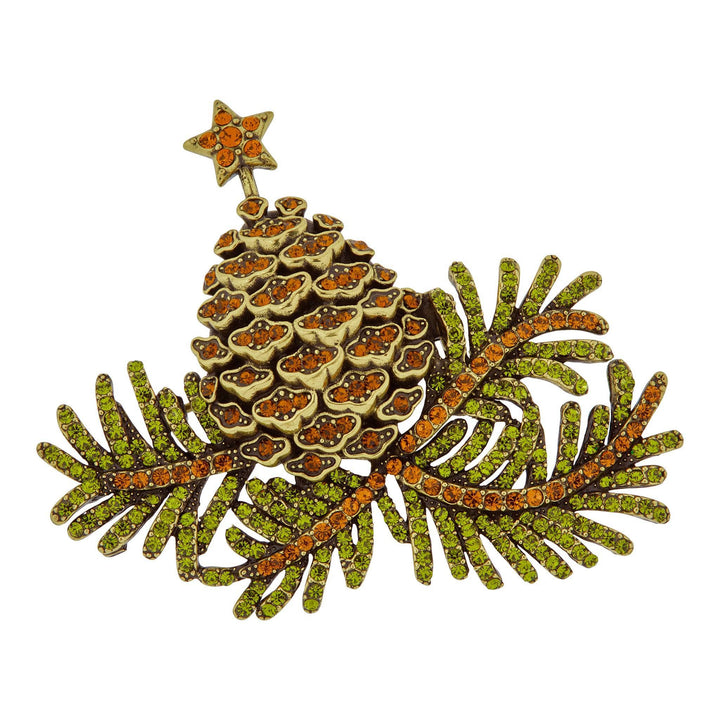 Heidi Daus® "Pining For You" Crystal Pine Cone Pin HEIDI DAUS®