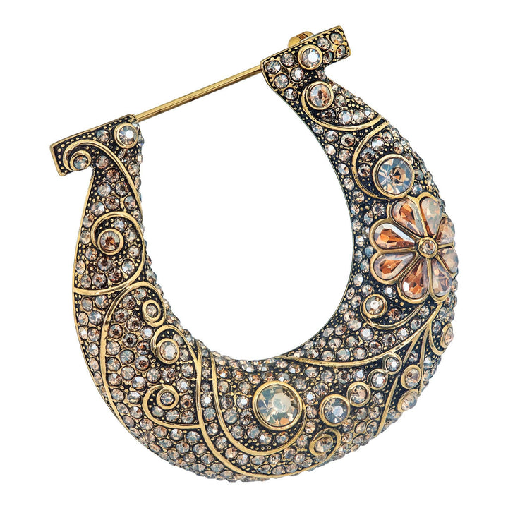 Heidi Daus®"Horseshoe" Crystal Horseshoe Pin HEIDI DAUS®