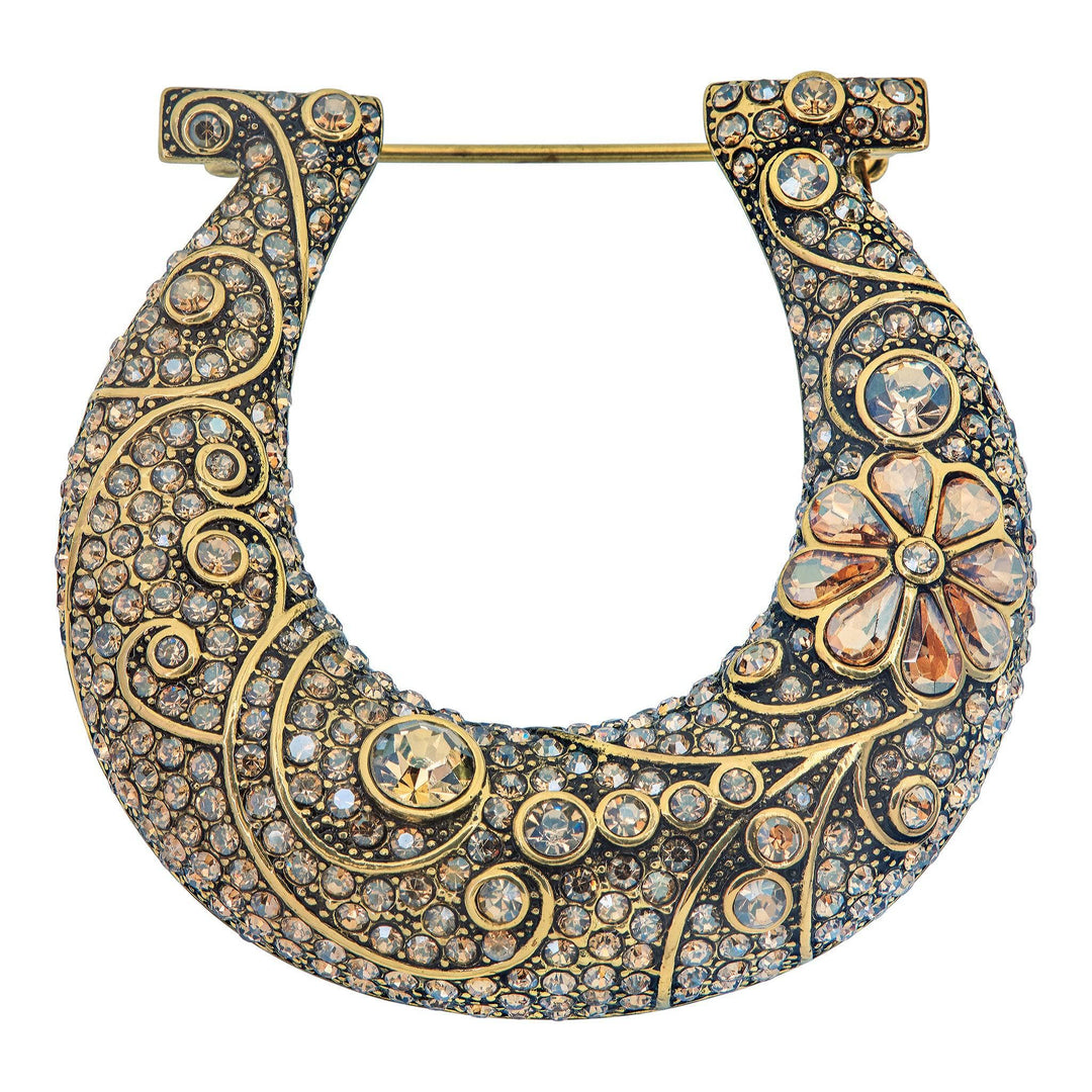 Heidi Daus®"Horseshoe" Crystal Horseshoe Pin HEIDI DAUS®