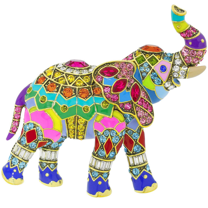 HEIDI DAUS®"Happy Elephant" Crystal & Enamel Elephant Pin HEIDI DAUS®