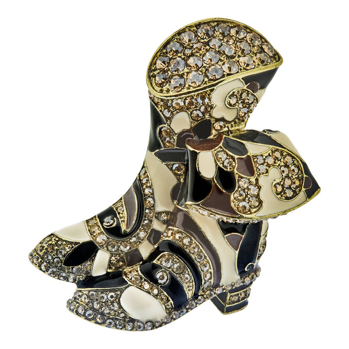 Heidi Daus®"Rodeo Rhapsody" Crystal &amp; Enamel Boots Pin HEIDI DAUS®