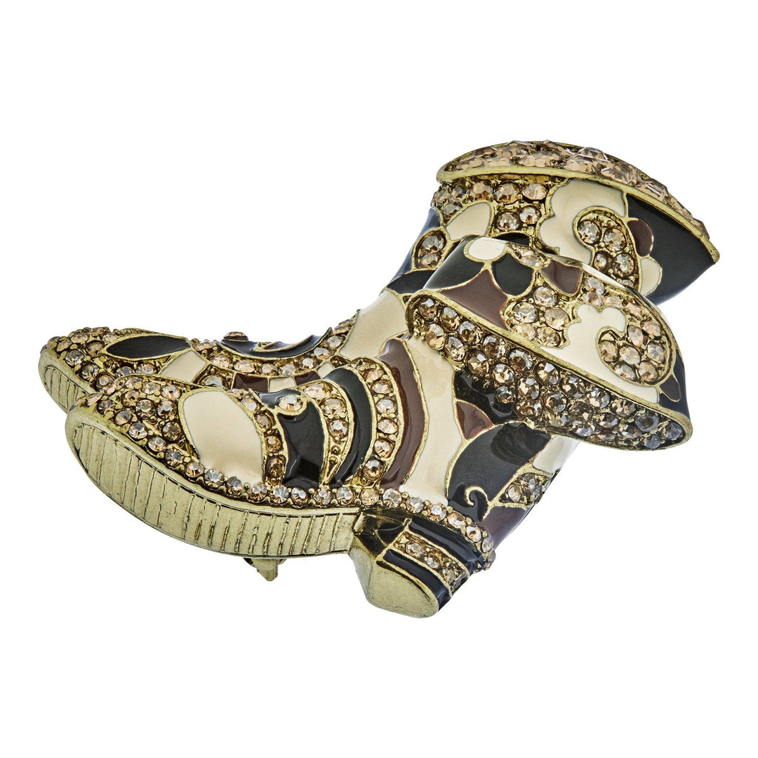 Heidi Daus®"Rodeo Rhapsody" Crystal &amp; Enamel Boots Pin HEIDI DAUS®