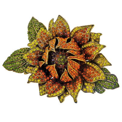 Heidi Daus® "Late Bloomer" Crystal Floral Pin