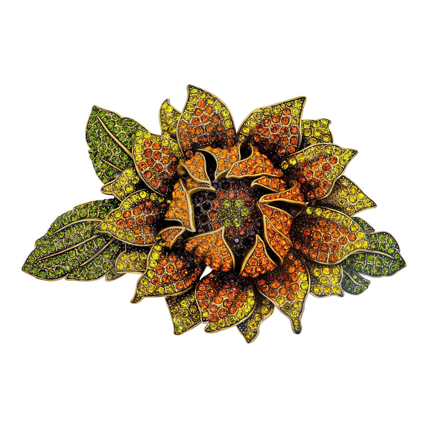 Heidi Daus® "Late Bloomer" Crystal Floral Pin