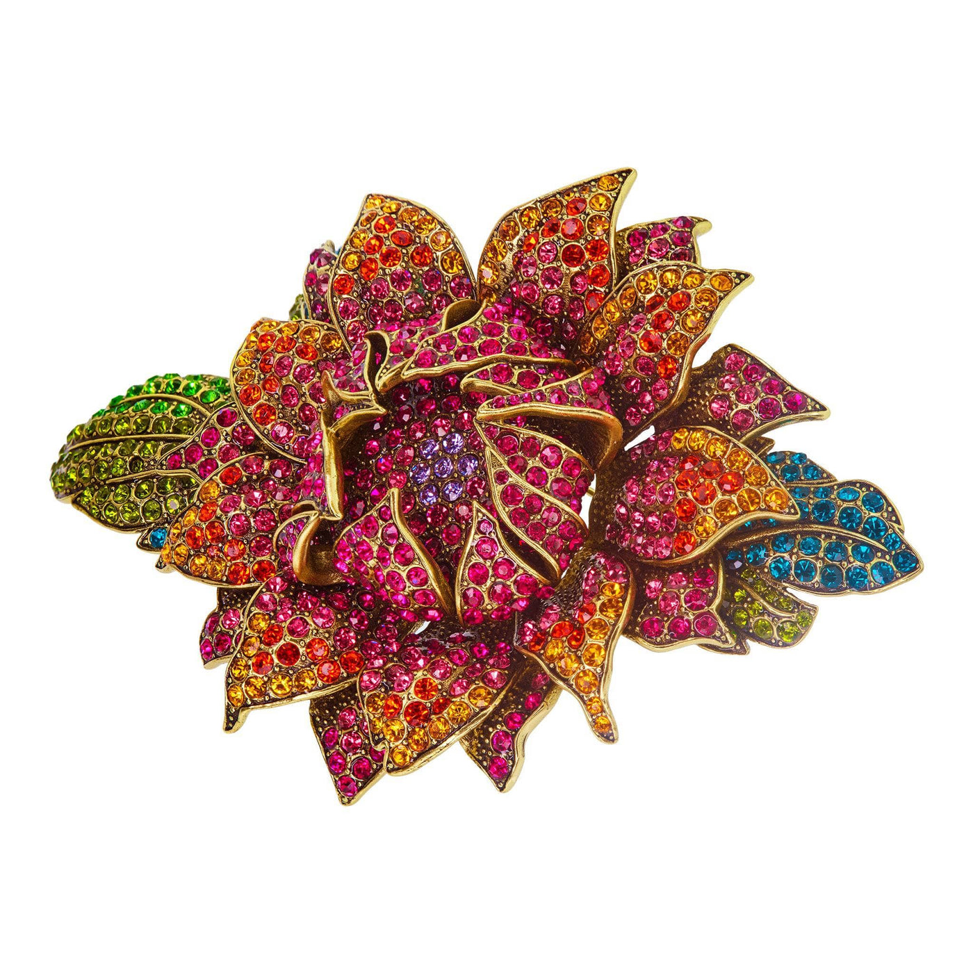 Heidi Daus® "Late Bloomer" Crystal Floral Pin