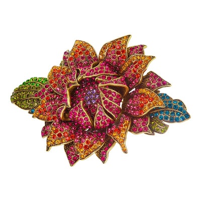 Heidi Daus® "Late Bloomer" Crystal Floral Pin