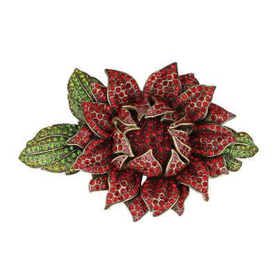 Heidi Daus® "Late Bloomer" Crystal Floral Pin/Brooch