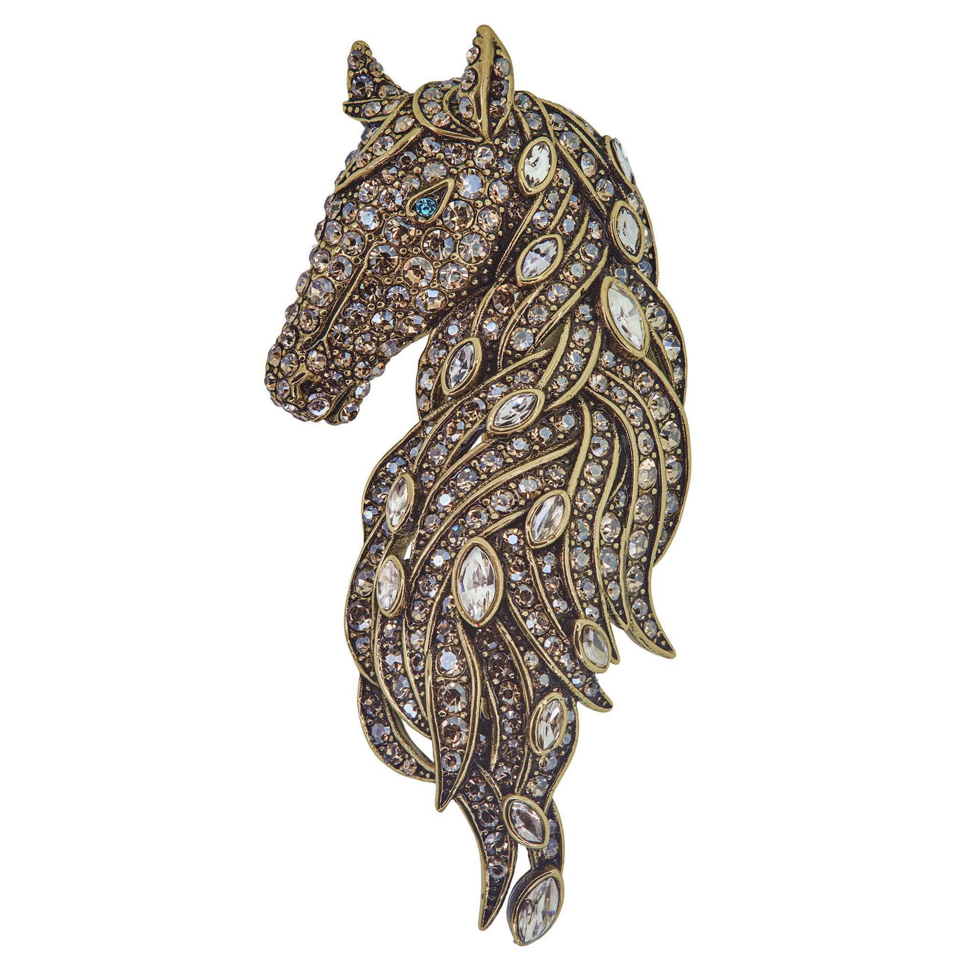 HEIDI DAUS® "Frost Stallion" Crystal Horse Pin