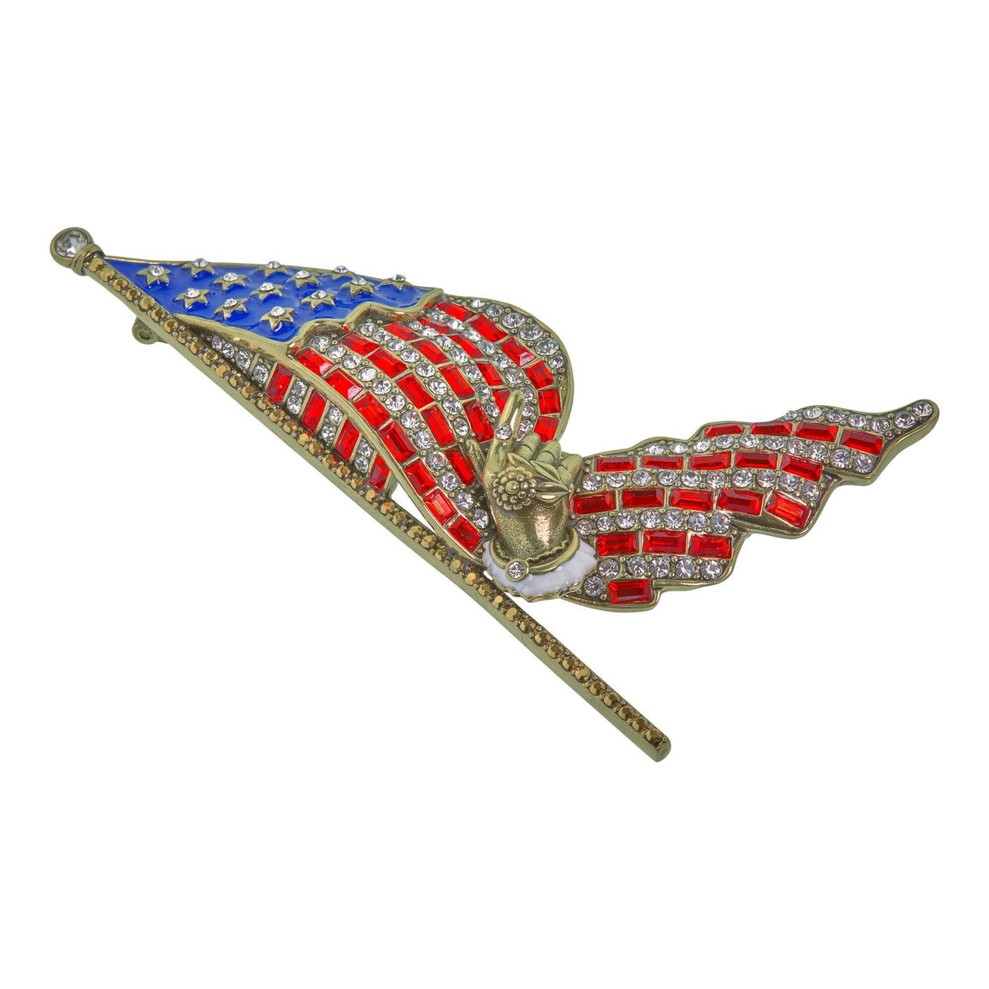 HEIDI DAUS®"Your Country's Flag"Crystal & Enamel Flag Pin