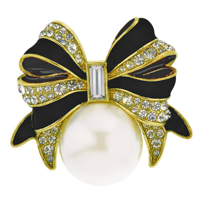 HEIDI DAUS®"What's Knot To Love" Beaded  Crystal Bow Pin