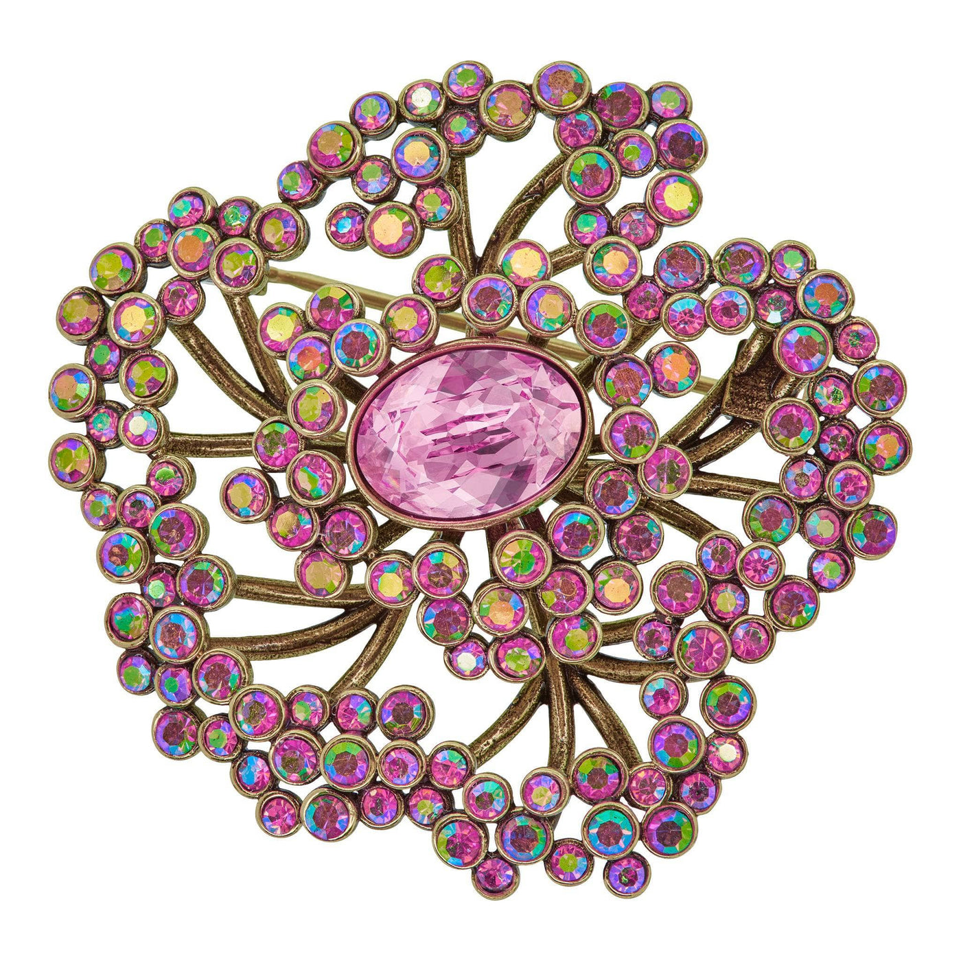 HEIDI DAUS®"The Floral Affair" Crystal Floral Pin