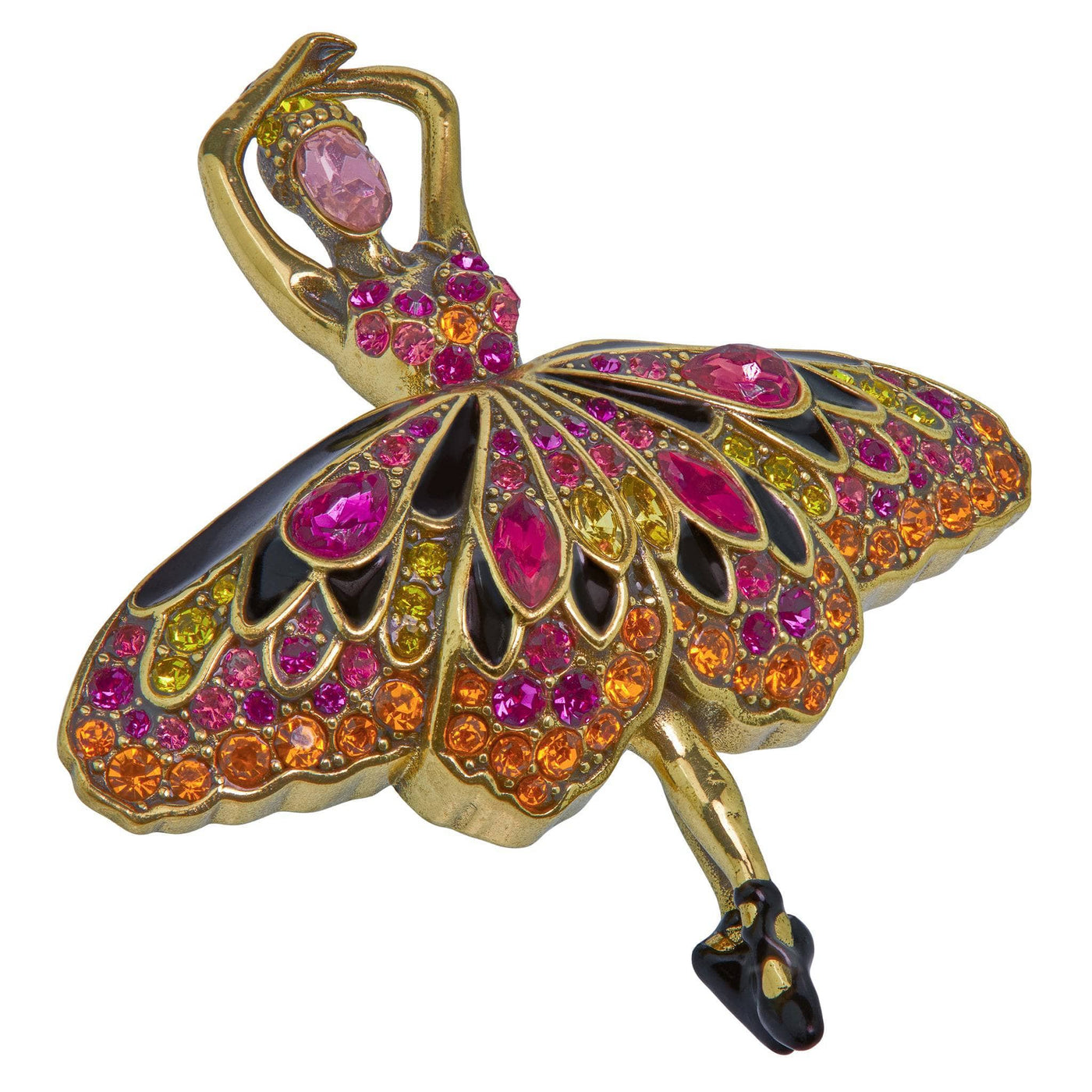 HEIDI DAUS® "Papillion Ballet" Enamel & Crystal Ballerina Pin