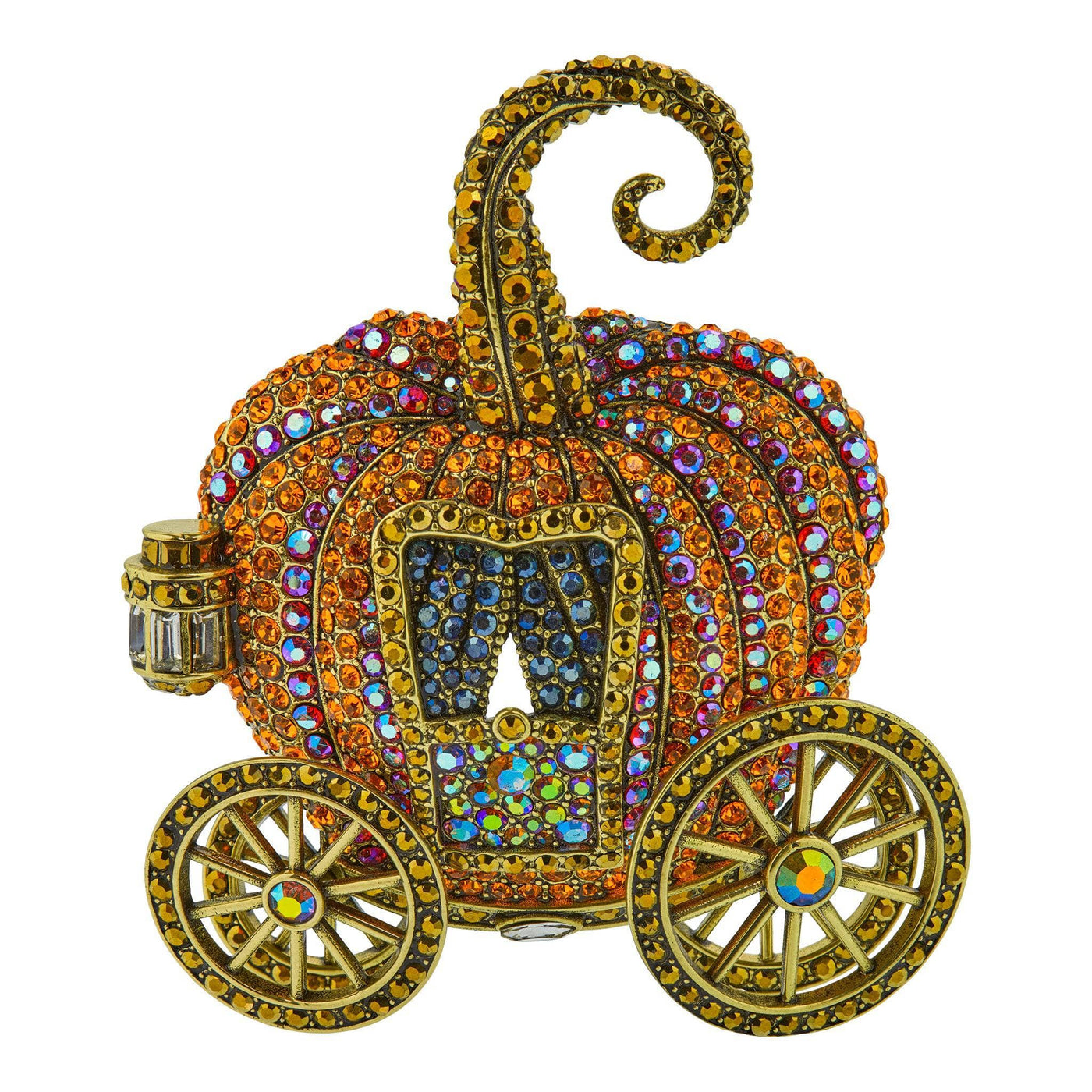 HEIDI DAUS® "Midnight Pumpkin Carriage" Crystal Carriage Pin