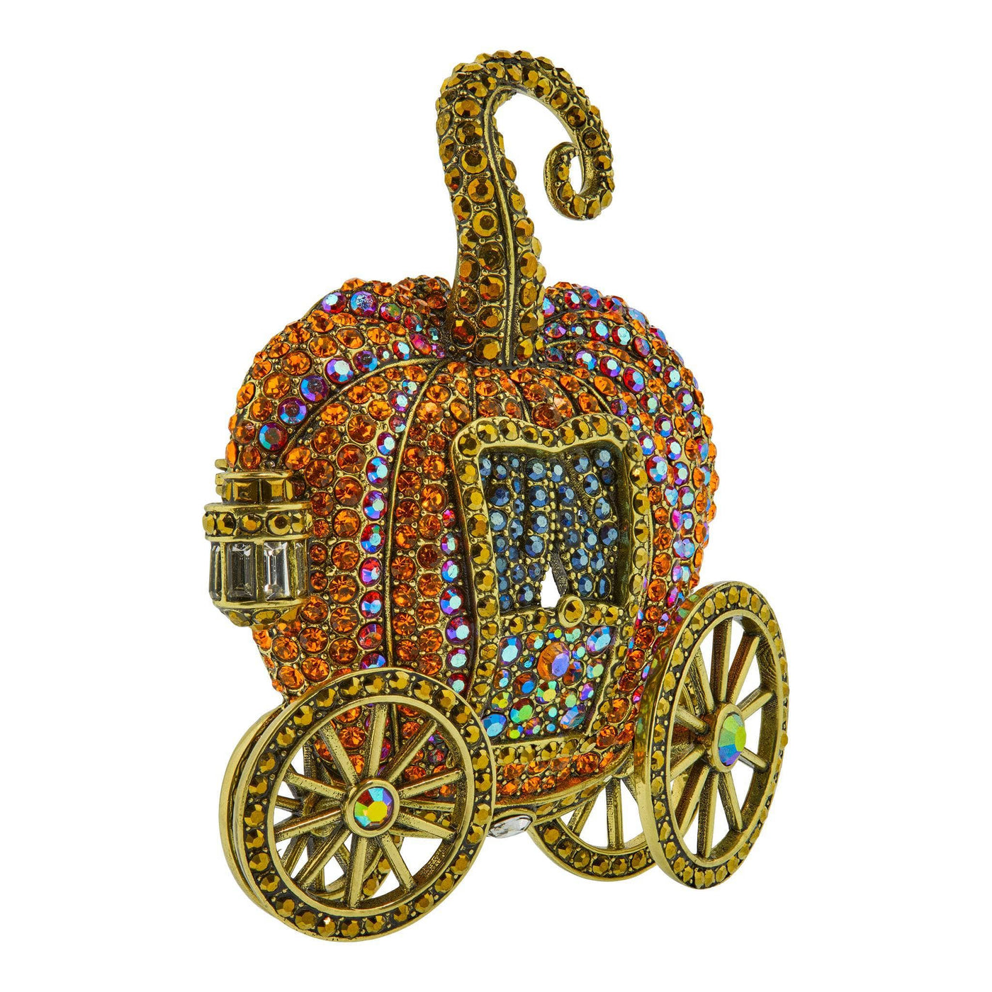 HEIDI DAUS® "Midnight Pumpkin Carriage" Crystal Carriage Pin