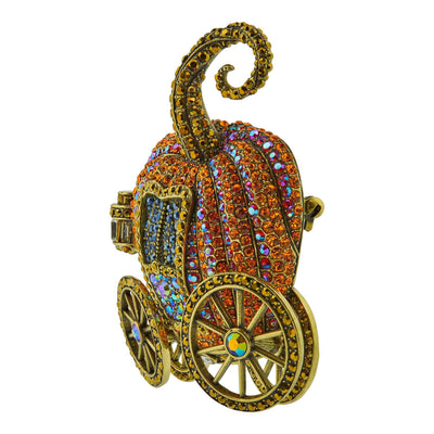 HEIDI DAUS® "Midnight Pumpkin Carriage" Crystal Carriage Pin