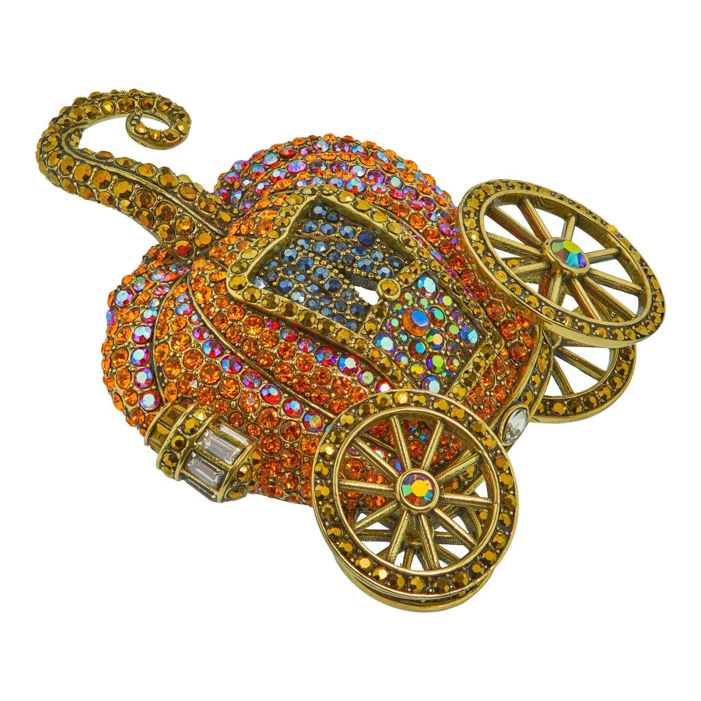 HEIDI DAUS® "Midnight Pumpkin Carriage" Crystal Carriage Pin