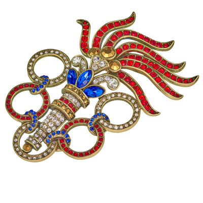 HEIDI DAUS®"Torch Of Triumph" Crystal Torch Pin