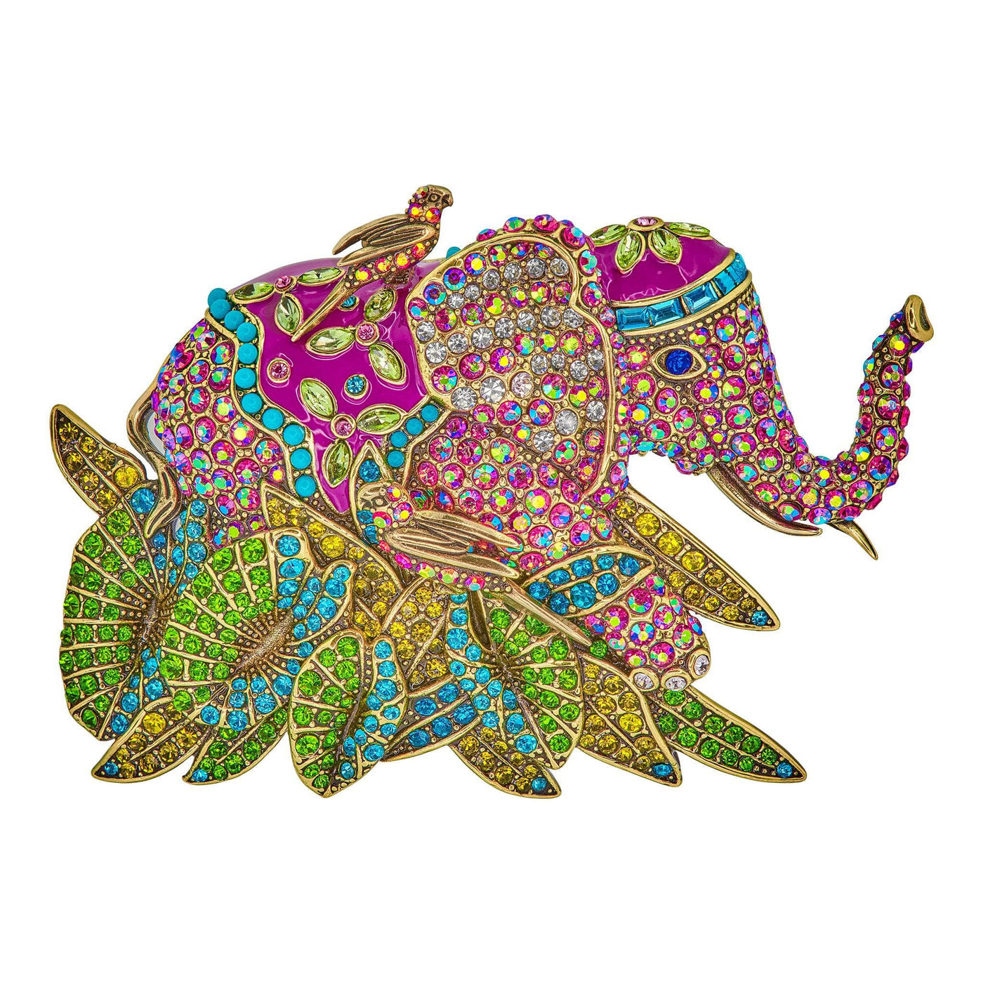 HEIDI DAUS®"Hitching A Ride"  Crystal Elephant Pin