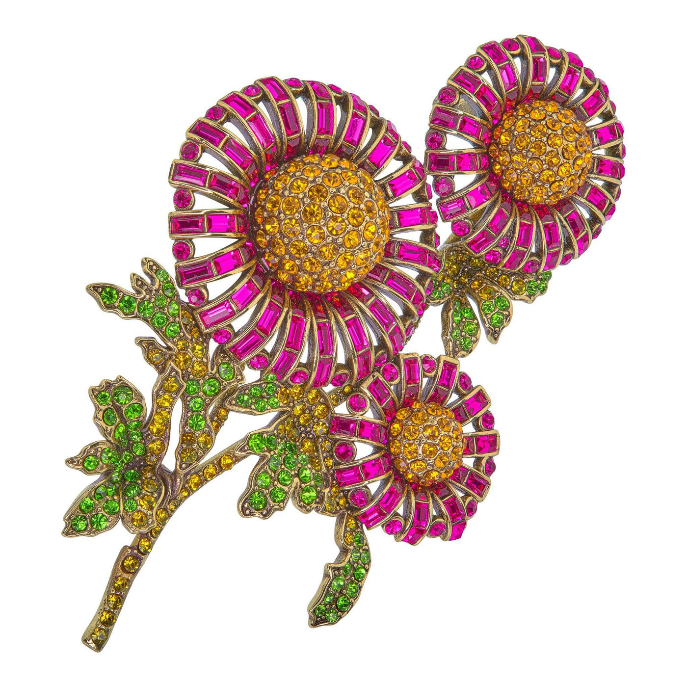 HEIDI DAUS®"Dazzling Dahlia" Crystal Floral Pin