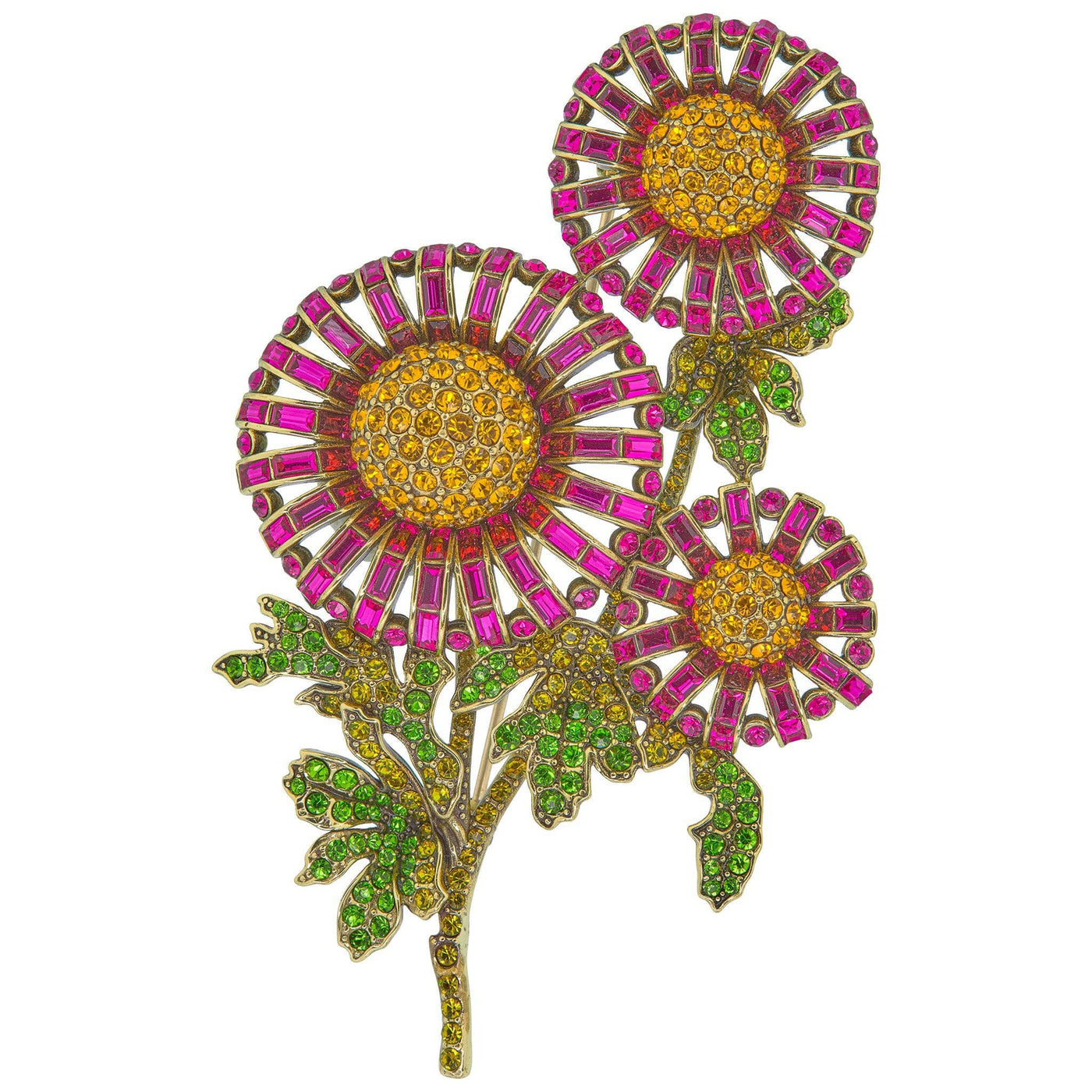 HEIDI DAUS®"Dazzling Dahlia" Crystal Floral Pin