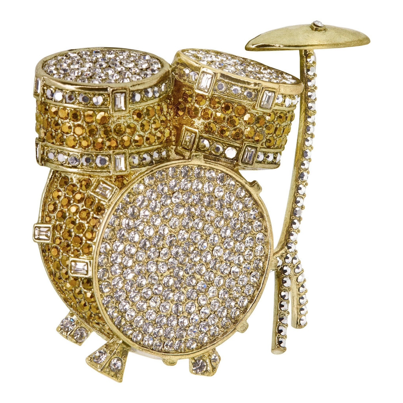 HEIDI DAUS® "It's a HIT!" Crystal Drum Set Pin