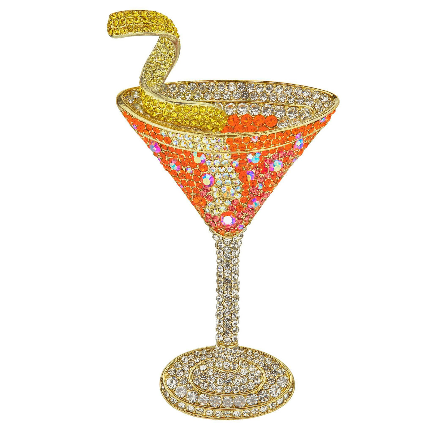 HEIDI DAUS® "Tequila Sunrise" Crystal Cocktail Pin