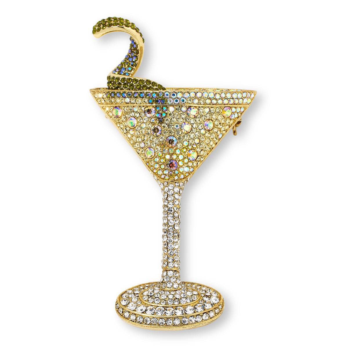 HEIDI DAUS® "Tequila Sunrise" Crystal Cocktail Pin