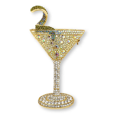 HEIDI DAUS® "Tequila Sunrise" Crystal Cocktail Pin