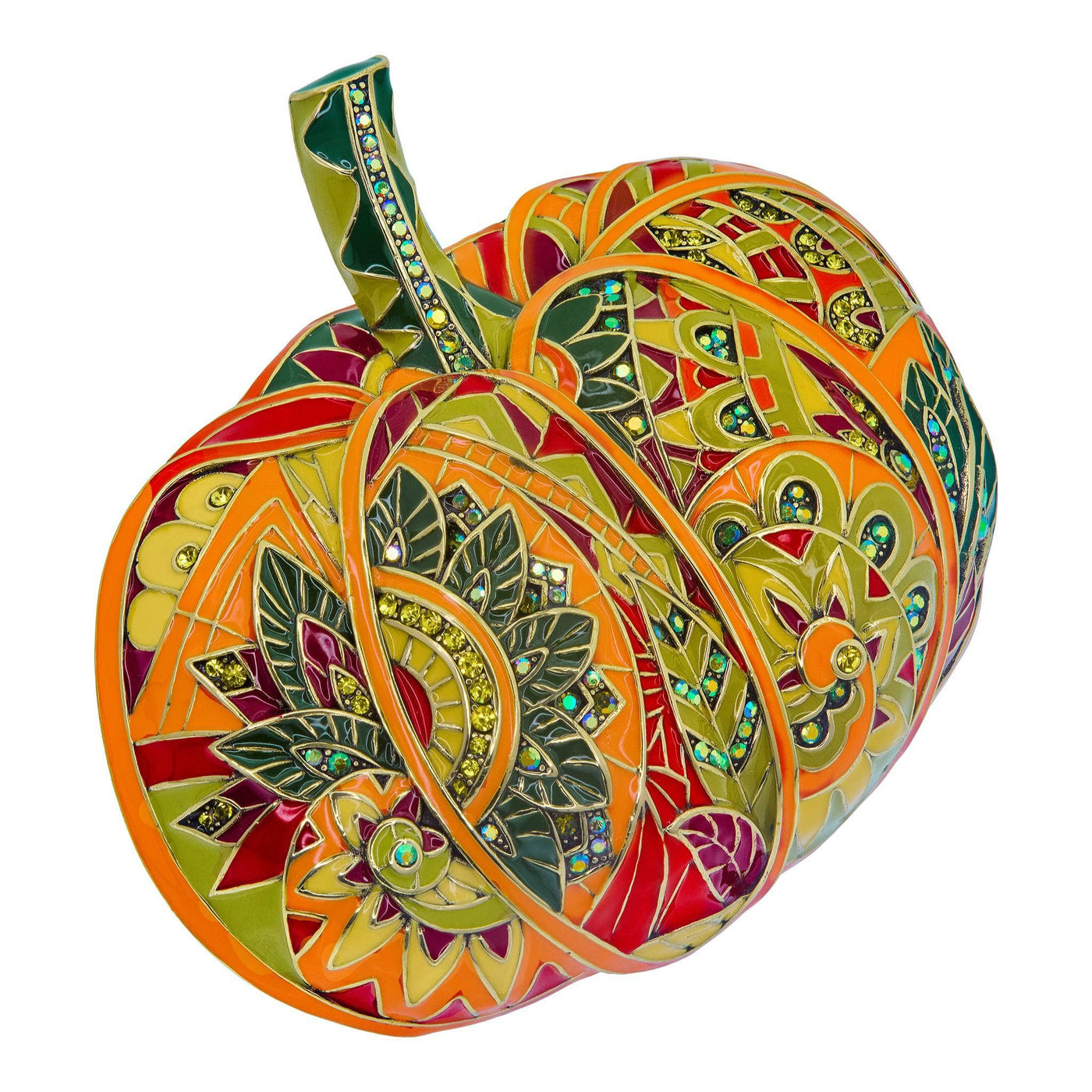 Heidi Daus® "Pastiche" Crystal & Enamel Pumpkin Pin