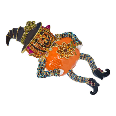 Heidi Daus®"Legs Lucy" Crystal & Enamel Harvest Hoedown Pin