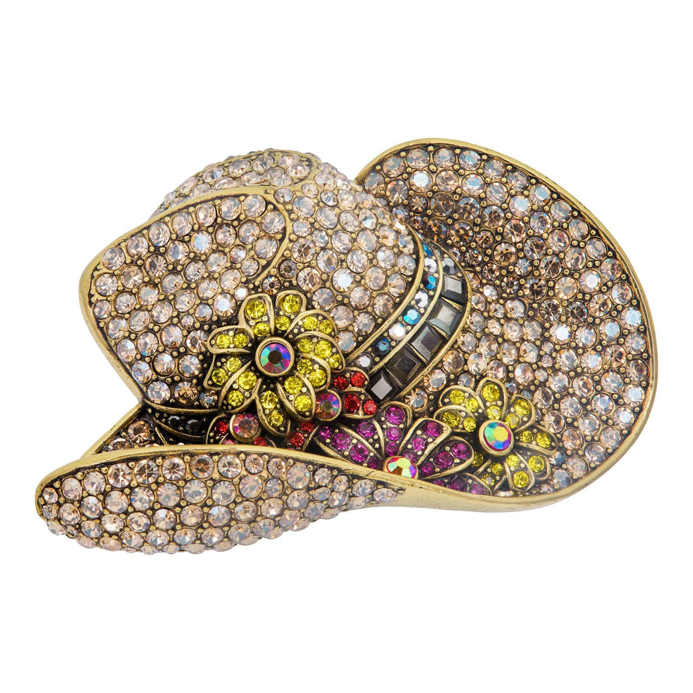 Heidi Daus®"Crystal Cowgirls" Crystal Floral Hat Pin