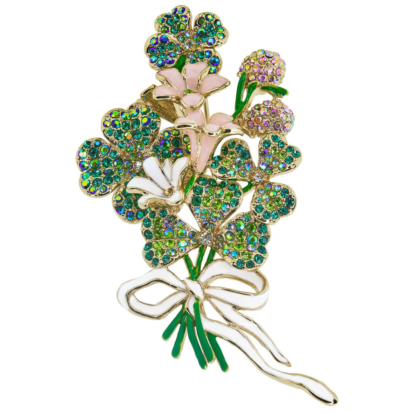 HEIDI DAUS®"Pocket Full Of Posey" Crystal & Enamel Floral Pin