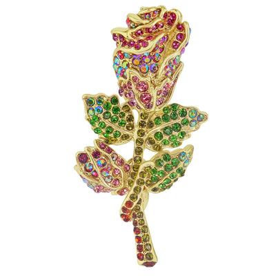 Heidi Daus®"A Rose Is A Rose" Crystal Rose Pin