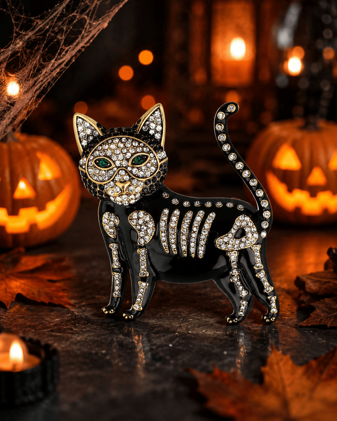 In Disguise Halloween Cat Brooch | Heidi Daus – HEIDI DAUS®
