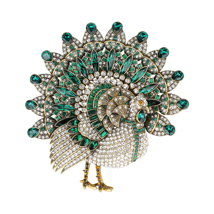 HEIDI DAUS® "Tanja Turkey" Crystal Turkey Brooch