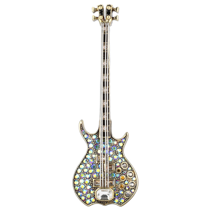 Heidi Daus® "Bad-_ass Bass" Electric Guitar Brooch — view 1