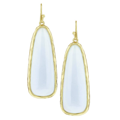 Harlow & Dylan by HEIDI DAUS®"Blue Chalcedony" Natural Beauty Earrings