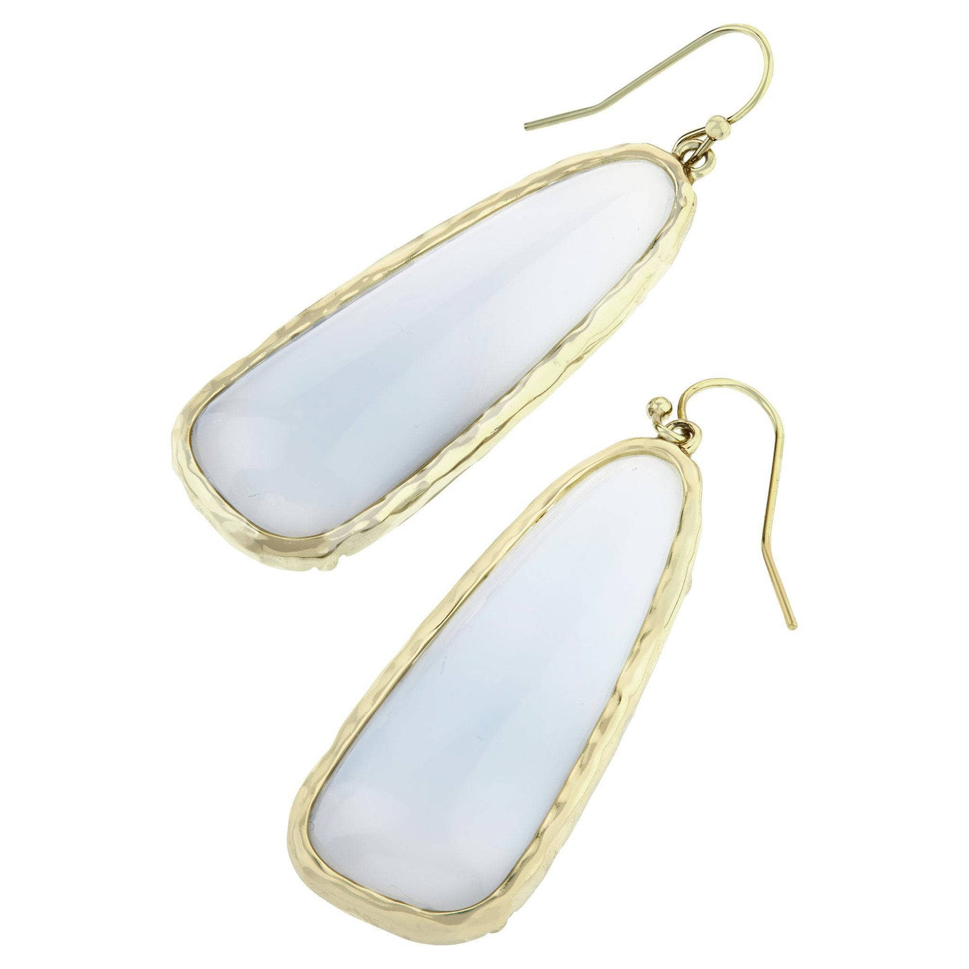 Harlow & Dylan by HEIDI DAUS®"Blue Chalcedony" Natural Beauty Earrings