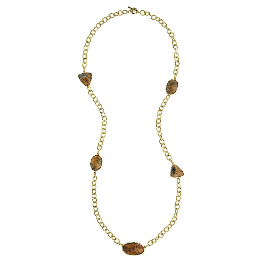 Harlow & Dylan by HEIDI DAUS®"Painted Desert Agate" Station Necklace HEIDI DAUS®