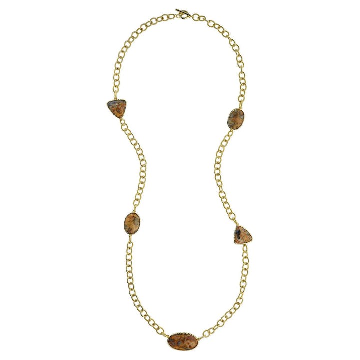 Harlow &amp; Dylan by HEIDI DAUS®"Painted Desert Agate" Station Necklace HEIDI DAUS®