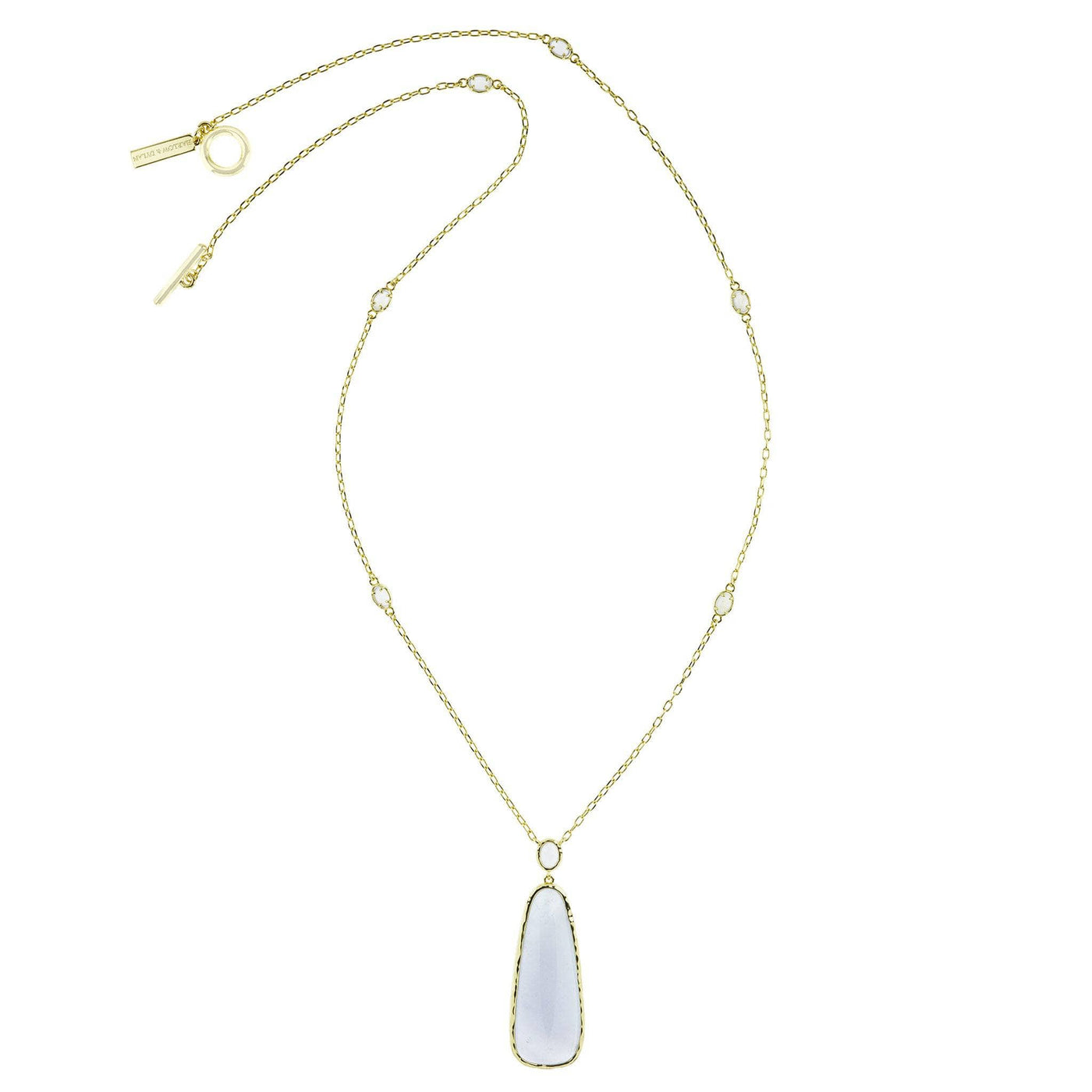 Harlow & Dylan By HEIDI DAUS®"Blue Chalcedony" Natural Beauty Pendant Necklace