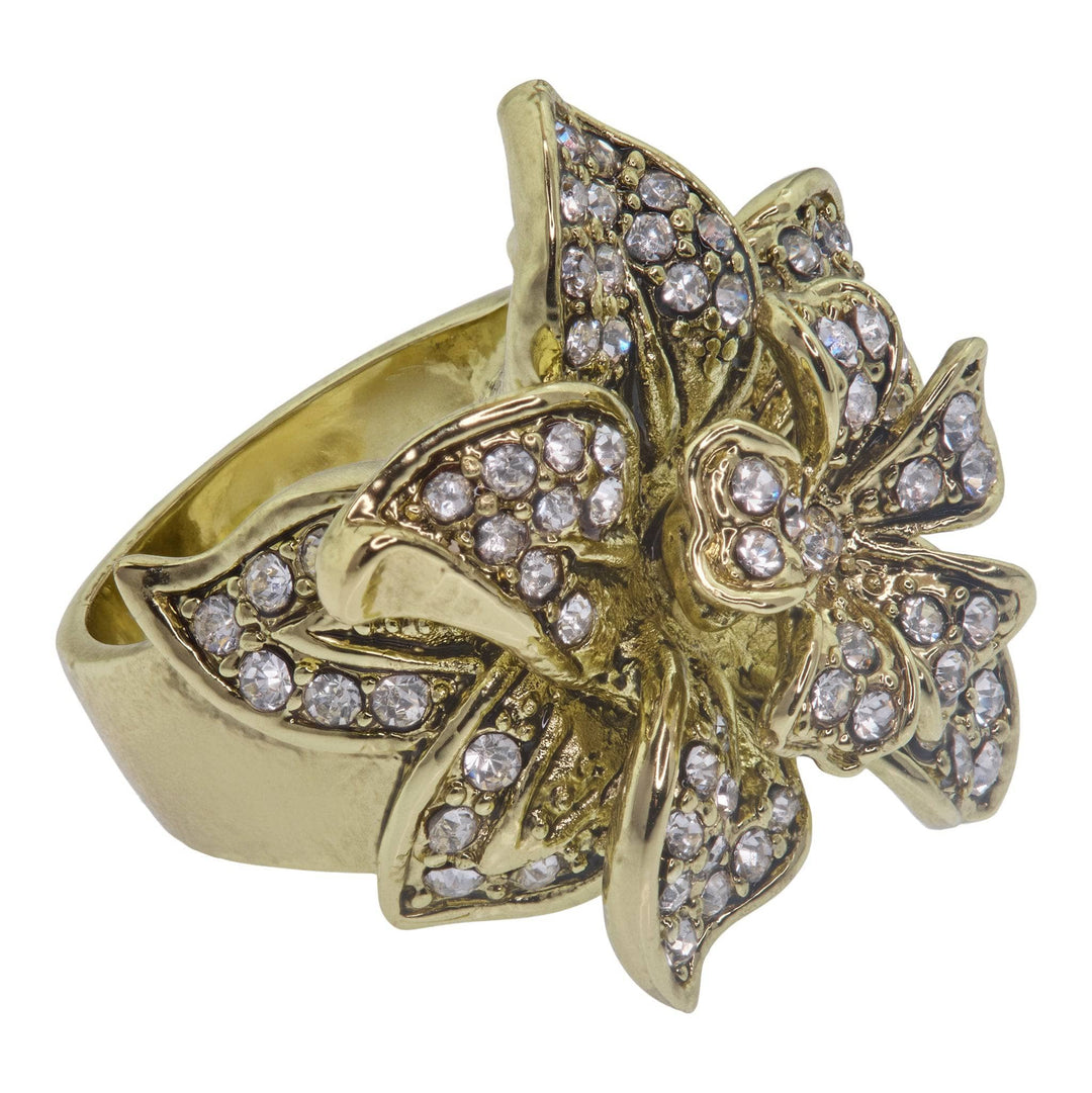Heidi Daus®"Four Seasons Of Bloom" Crystal Floral Ring HEIDI DAUS®