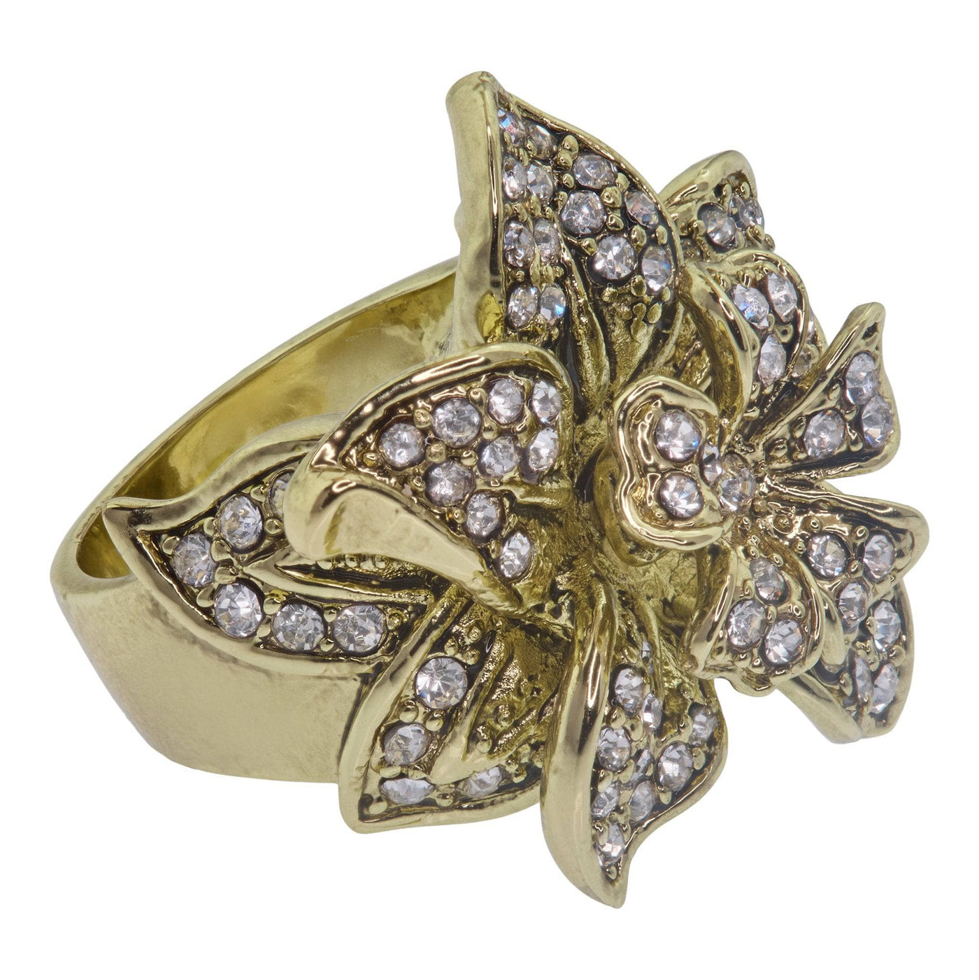 Heidi Daus®"Four Seasons Of Bloom" Crystal Floral Ring